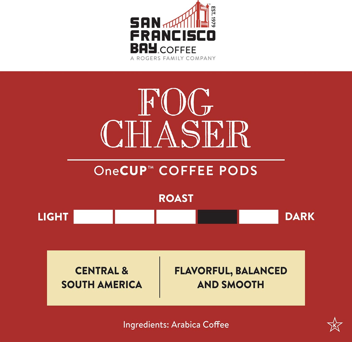 San Francisco Bay Compostable Coffee Pods - Fog Chaser (120 Ct) K Cup Compatible Including Keurig 2.0, Medium Dark Roast
