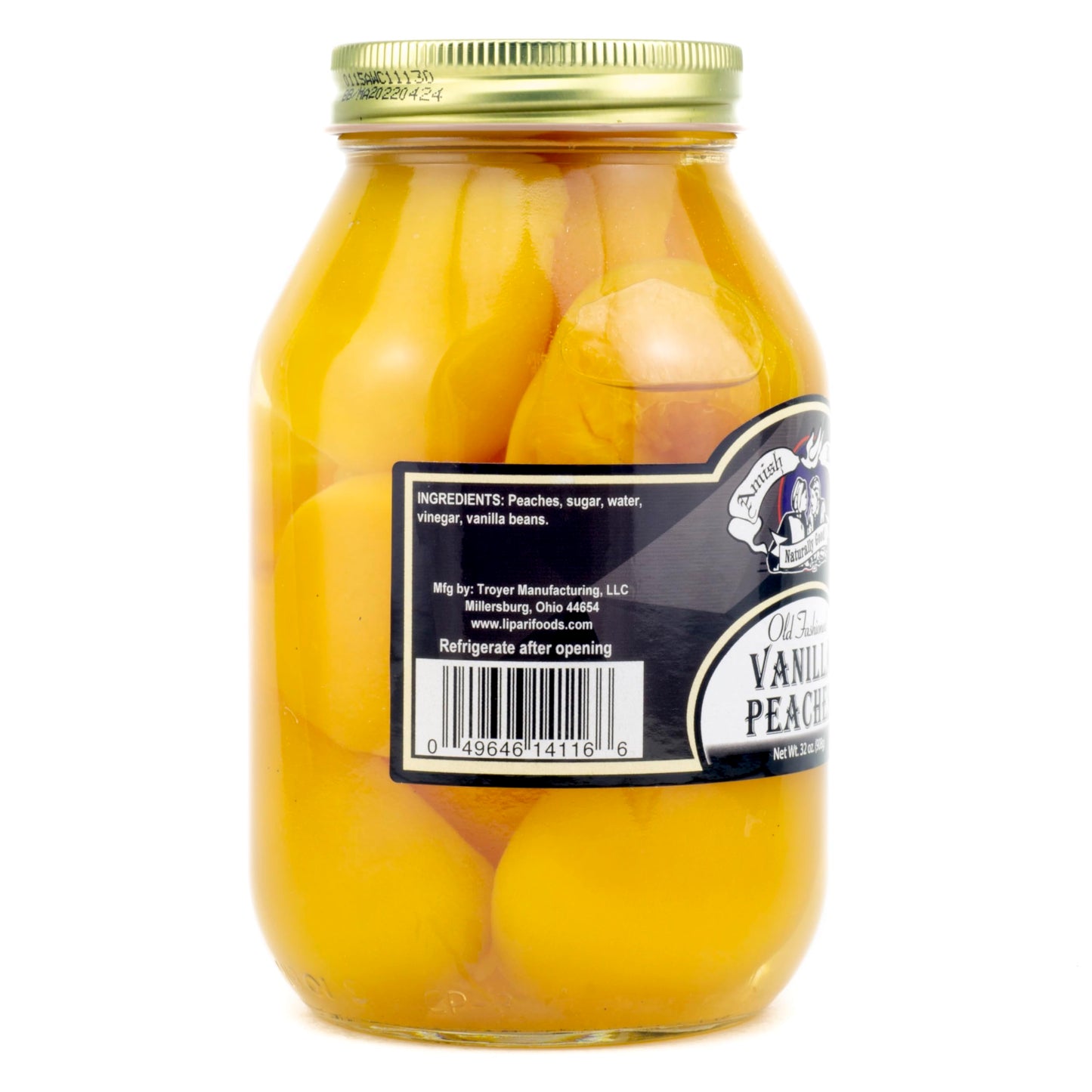 Amish Wedding Vanilla Peach Halves 32Oz