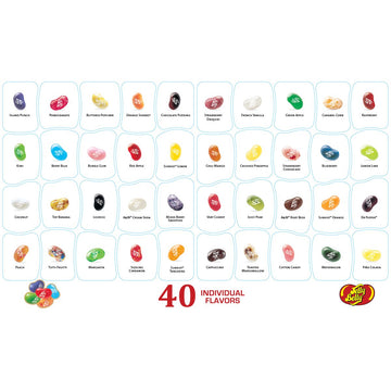 Jelly Belly Jelly Bean Gift Box - 40 Flavors, 16 oz, Multicolor