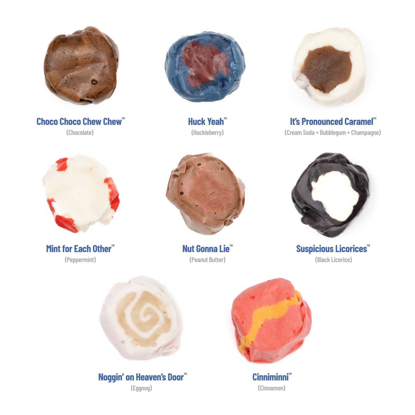Taffy Shop Retro Favorites, Salt Water Taffy - Assorted Gourmet Soft Chewy Candy, Variety Pack, Bulk Sweet Snack, Fresh Gift & G