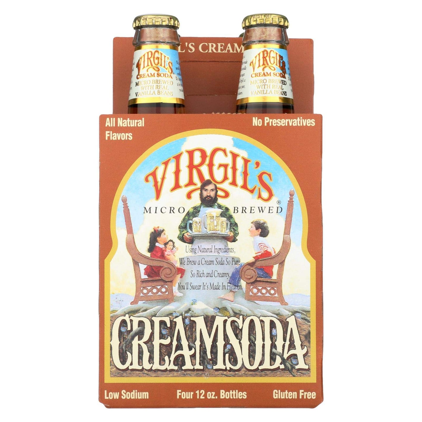 VIRGILS CREAM SODA DRINK ( 6 X 4 PACK )