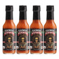 Gringo Bandito Super Hot Sauce Pack of 4, 5 Ounce Bottles, Spicy Flavor