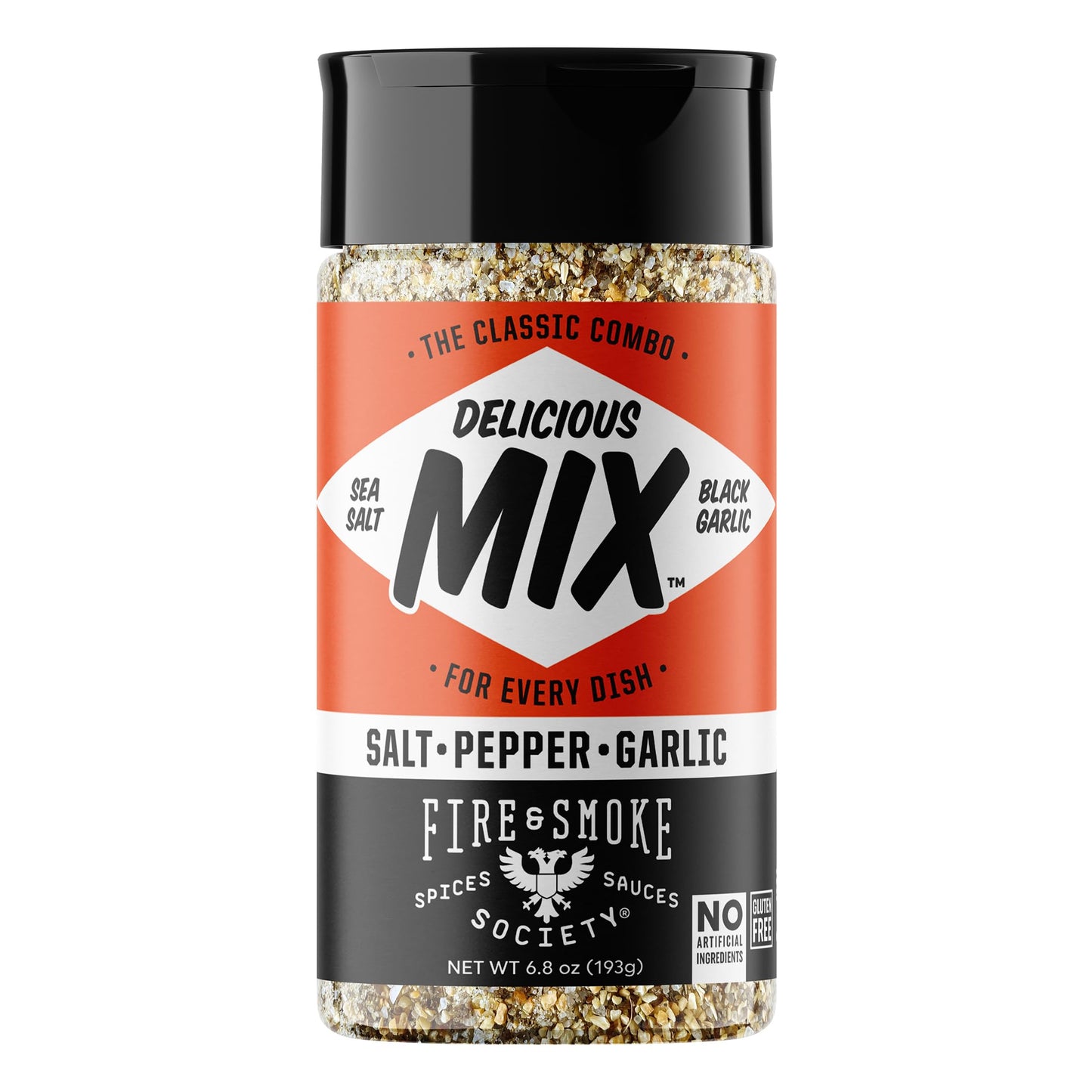 Fire & Smoke Society All Purpose Seasoning BBQ Rub 6.8 oz - Ideal for Chicken, Pork, Burgers, Steaks, Fish, and Veggies