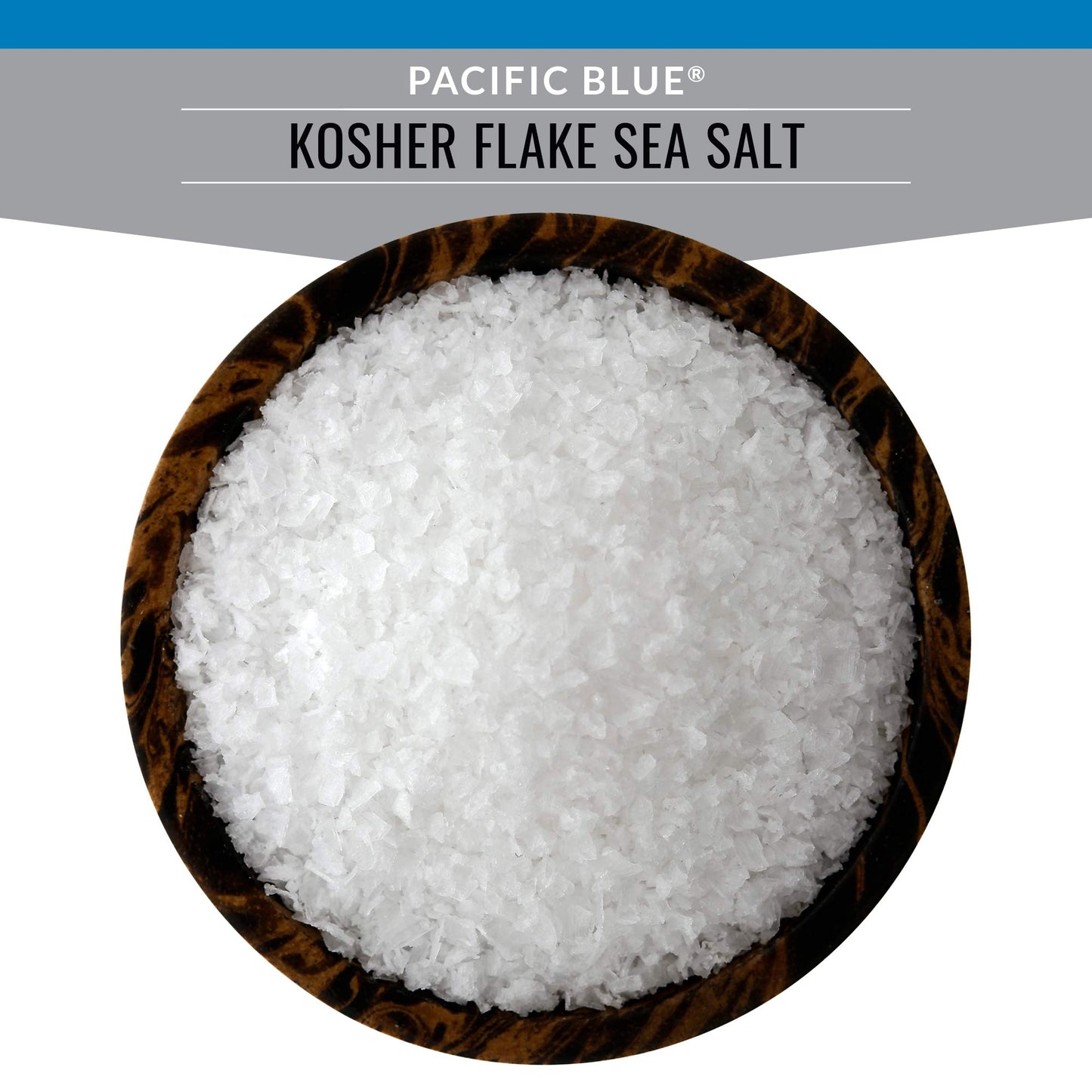 SaltWorks Artisan Salt Pacific Blue Kosher Flake Sea Salt, 2.5 Ounce, White, Zip-Top Pouch
