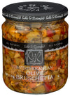 Sable & Rosenfeld Mediterranean Olive Bruschetta - Gluten-Free Green Olive Sandwich Spread with Olive Oil for Muffuletta, Sandwi