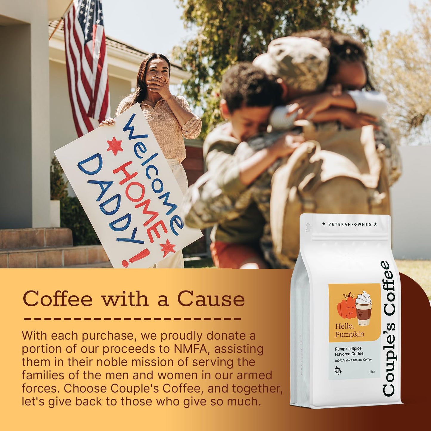 Hello Pumpkin | Pumpkin Spice Flavored Coffee | Ground Coffee | Smoothe Medium Roasted Coffee Blend | Made With 100% Arabica Bea