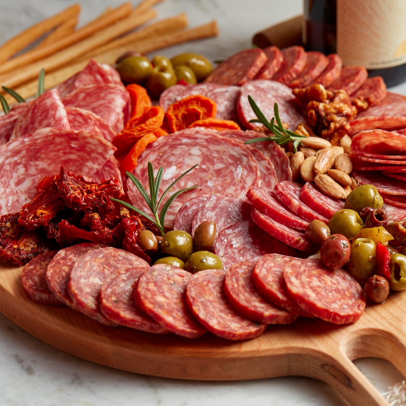 Olli Salumeria, Preservative - Free Salami Chub, Sopressata - With Whole Black Peppercorn And Garlic (6 Oz Chub, 3 Pack)