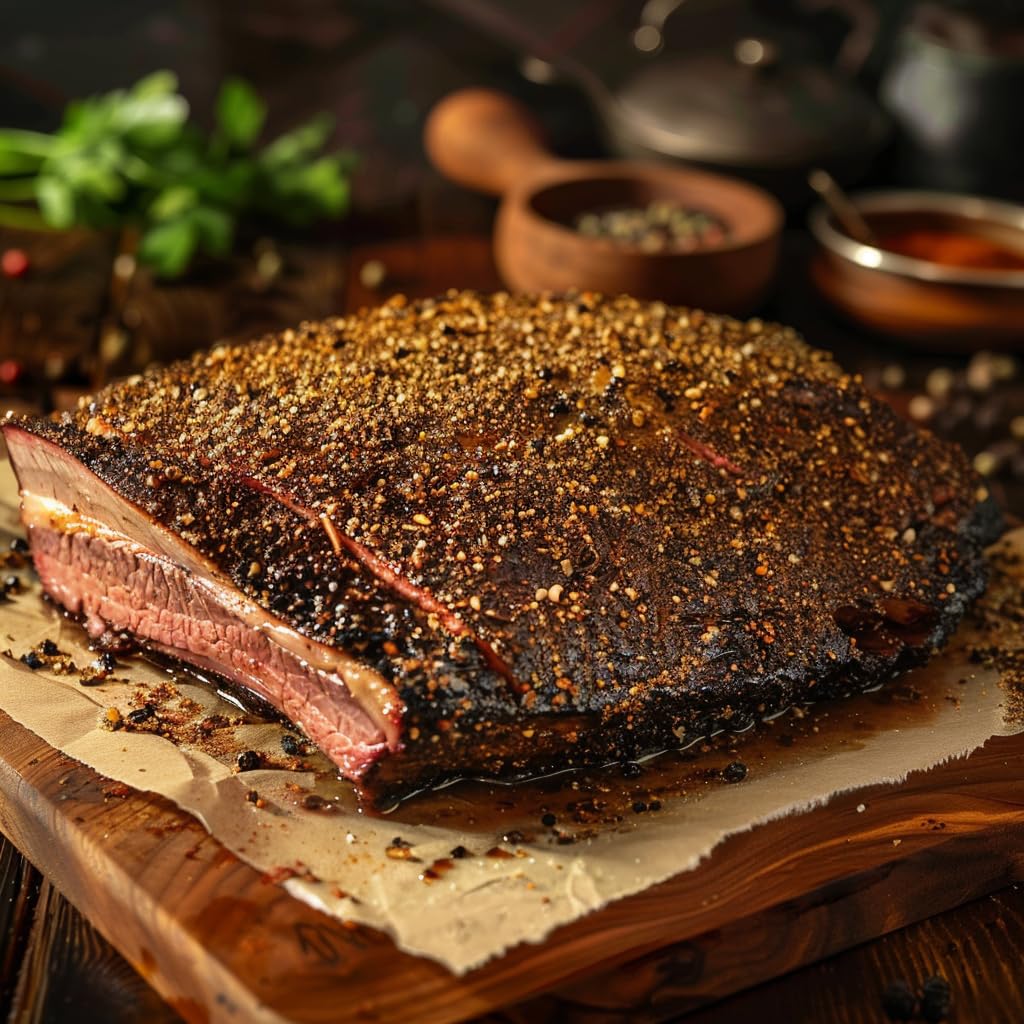 SavorSatch Pastrami Rub Seasoning Spice Blend - Non-GMO, Gluten-Free, 16 oz (Pack of 1) - Ideal for Grilling and smoky aroma Deli-Style Me