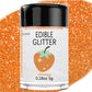 Colaele Orange Edible Glitter Powder - 5g Food Grade Luster Dust for Cake & Dessert Decorating