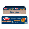 Barilla Whole Grain Pasta, Thin Spaghetti, 16 Ounce (Pack Of 20)