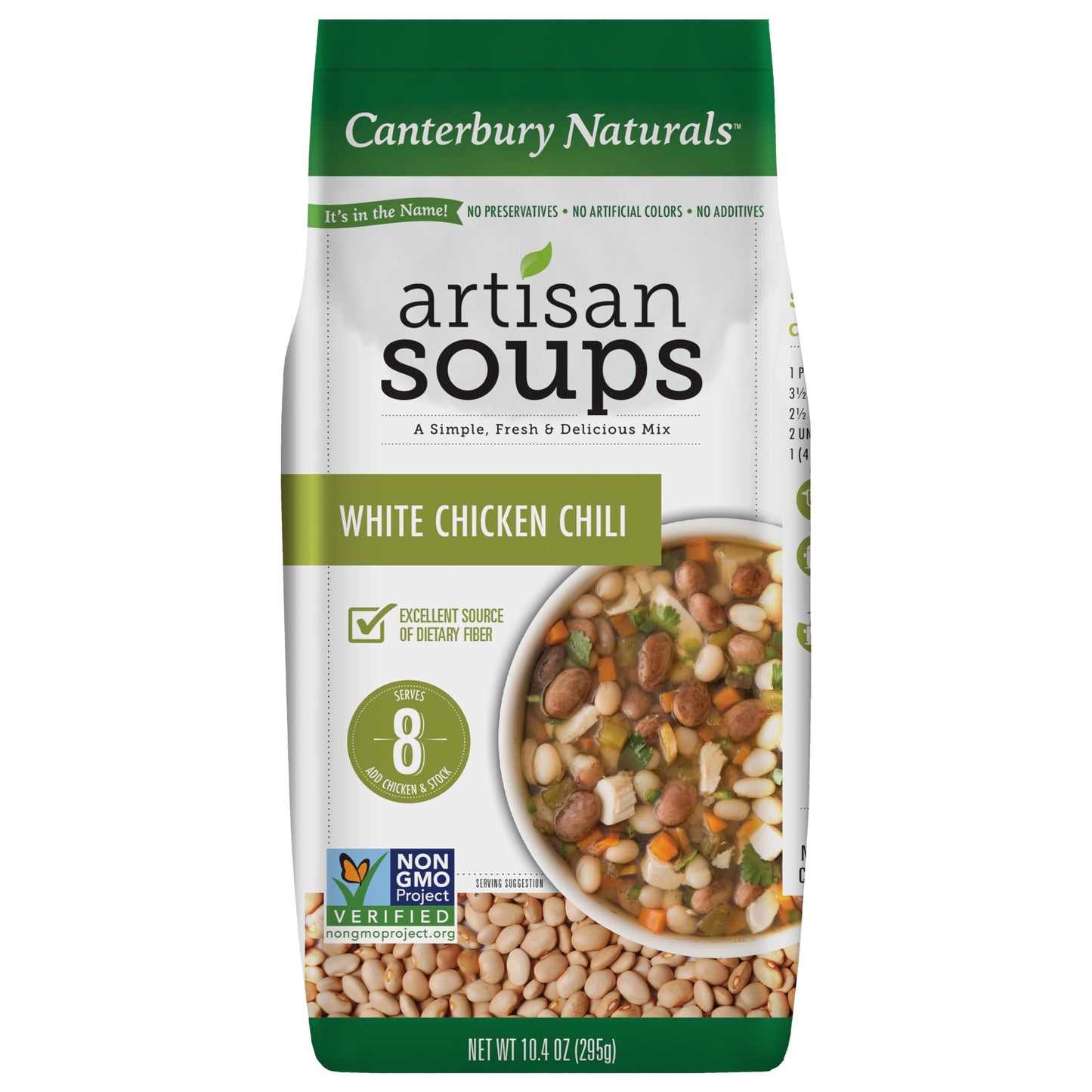Canterbury Naturals Artisan Soup Mix, White Chicken Chili, Non-Gmo, Makes 8 Servings (10.4 Ounce (Pack Of 6))