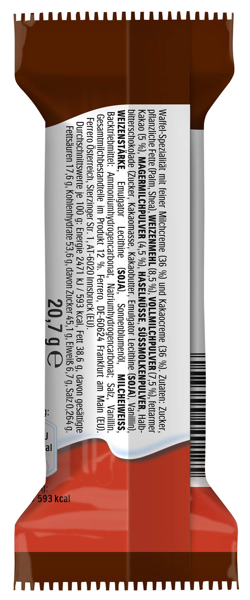 Ferrero Happy Hippo Cacao 20.7g x 28 Bars