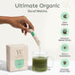 Yu Organic Decaf Matcha Powder, Ceremonial Grade, 30 Instant Packets, Rich in Antioxidants, Unsweetened Green Tea Sticks