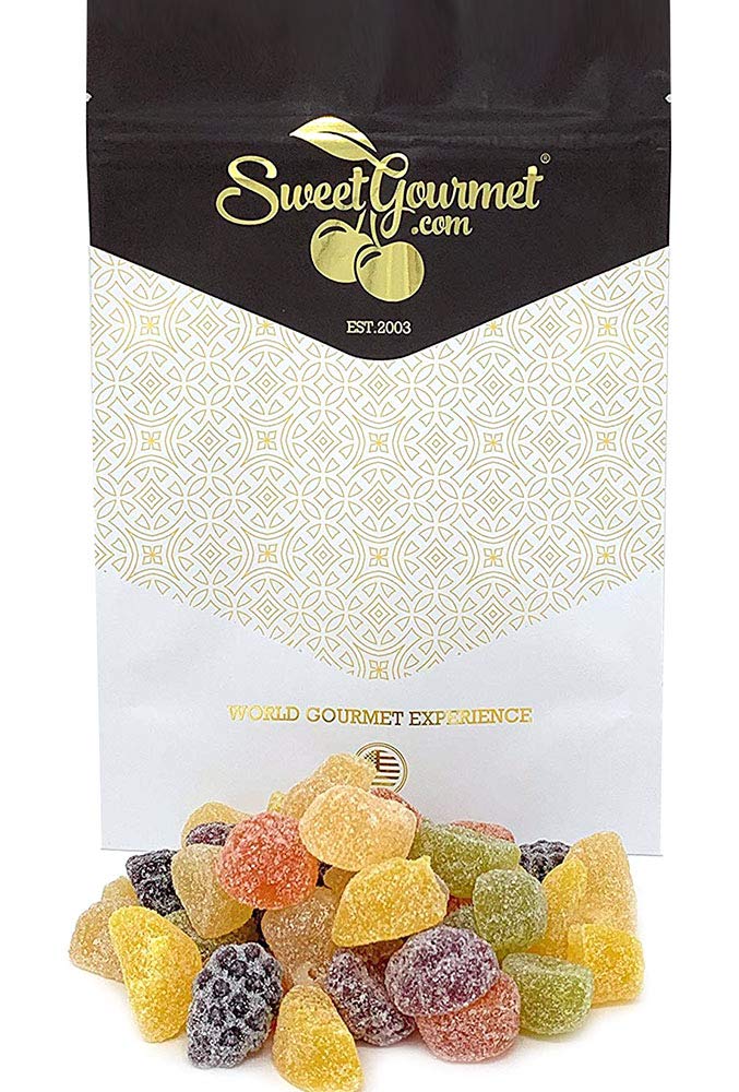 SweetGourmet English Fruit Pastilles | No Artificial Colors & Flavors | 2 Pounds