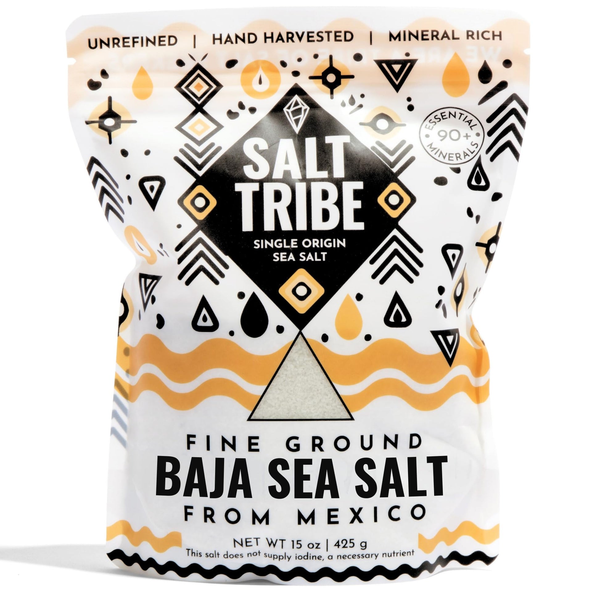 Salt Tribe | Baja Sea Salt | Mineral Rich | 90+ Trace Minerals | Fine Ground | Hydration Support | Sal Organica | Low Sodium | O