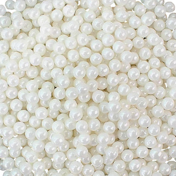 Sentovac 7Mm White Pearl Sprinkles Edible Cake Decorating Sugar Candy Cookie Cake Cupcake Topper Ice Cream Baking Decorations Ha