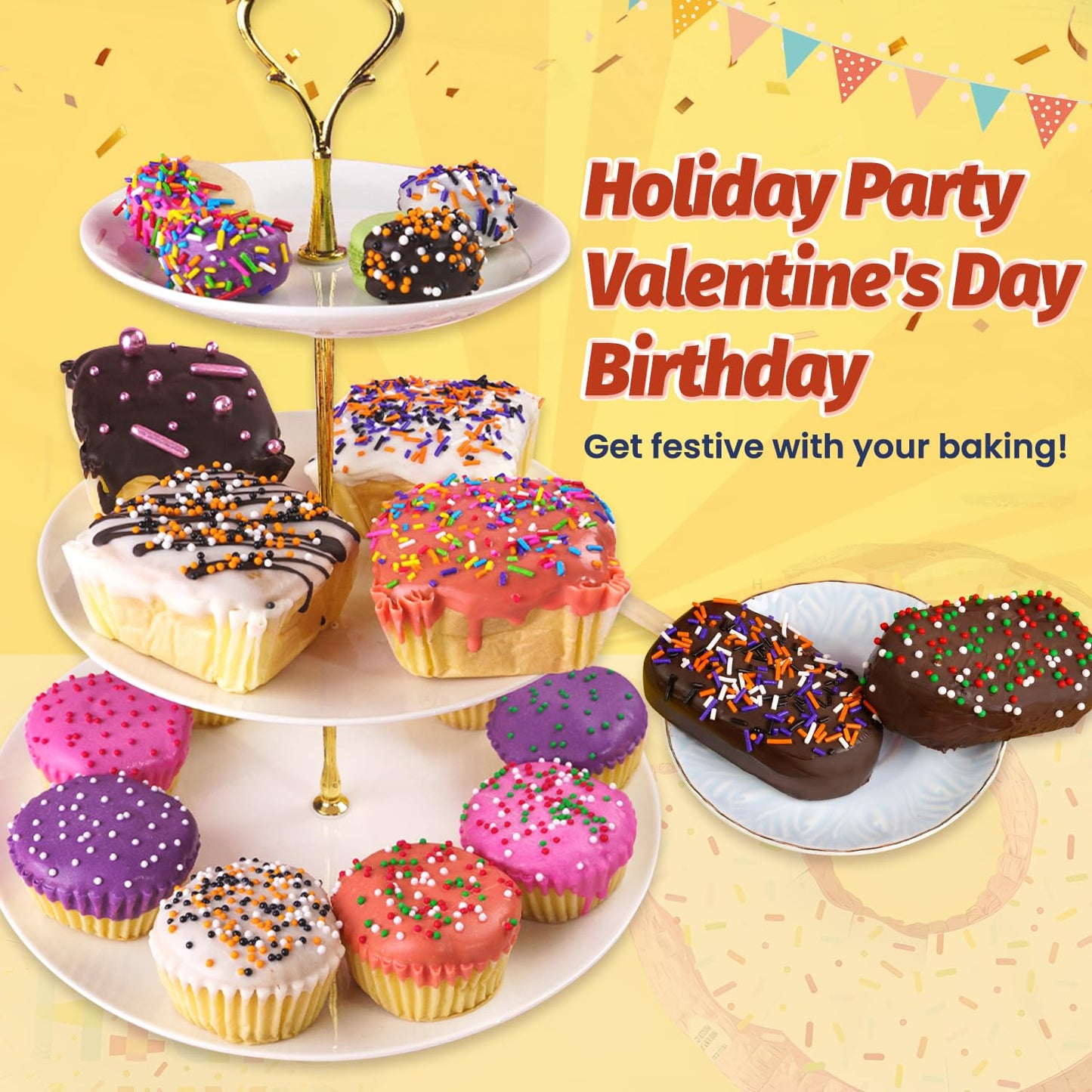 Edible Nonpareils, Blue Sprinkles, Food Grade, Bulk 800G, Cake Toppers And Cake Decorations, Ice Cream, Wedding Party Valentines