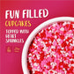 Heart Sprinkles For Cake Decorating, Valentine Sprinkles, Edible Pink And Red Sprinkles For Cookies, Ice Cream, Cupcake Topper,