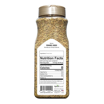 Ispice | Fennel Seed | Bulk Size | Gourmet Spice | Kosher (12 Oz, Whole Fennel Seed)