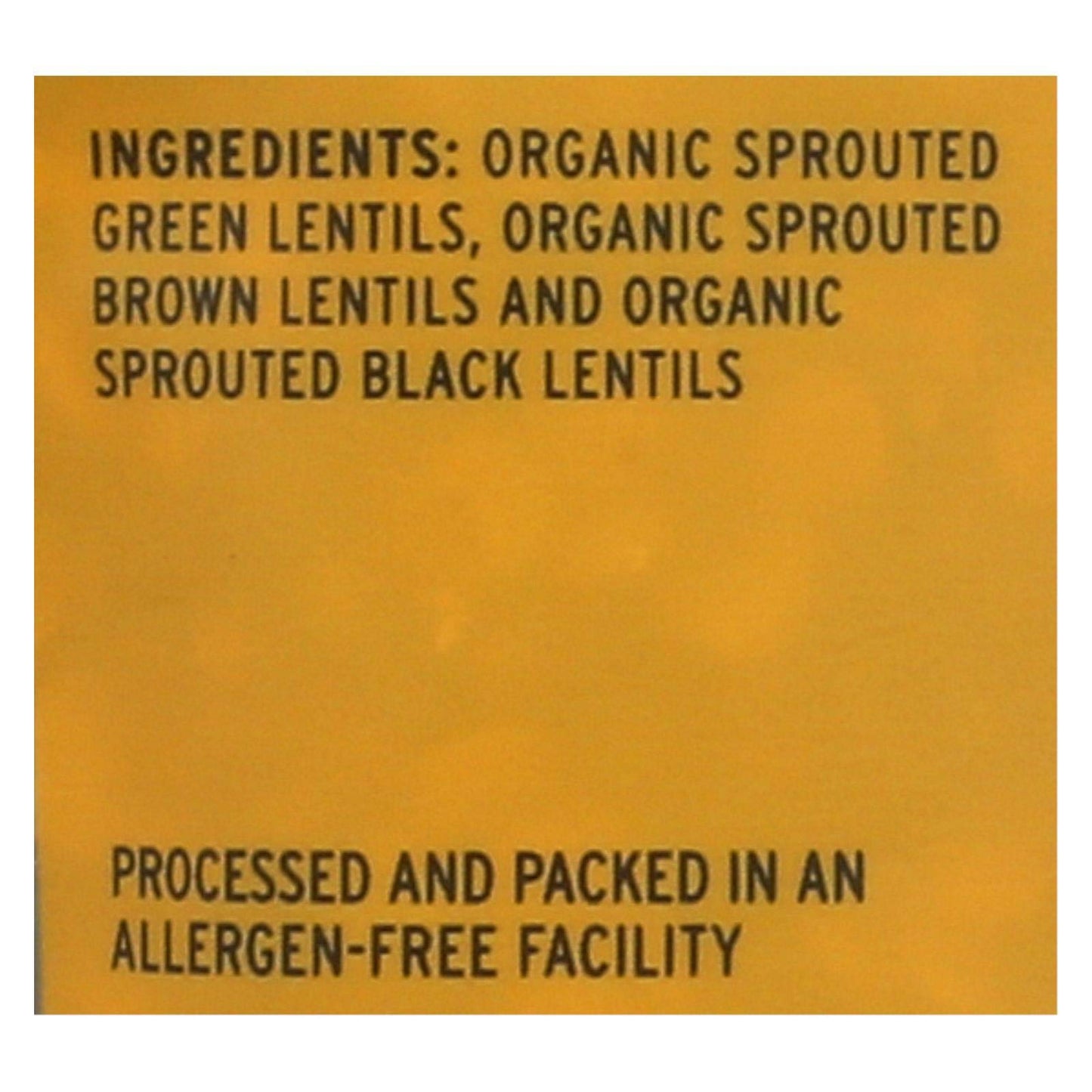 Truroots Organic Accents Sprouted Lentil Trio, 8 Ounce - 6 Per Case.6