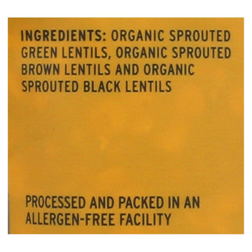 Truroots Organic Accents Sprouted Lentil Trio, 8 Ounce - 6 Per Case.6