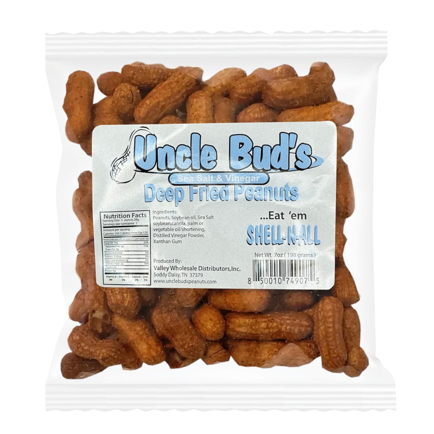 Deep Fried Peanuts -Eat em Shell & All! Six Pack Assortment