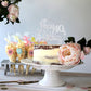 LINGTEER Rhinestone Cake Topper for 40th Birthday, Sparkly Silver Decoration, Cheers to Forty Years