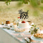 Rssta i Cake Topper, Glitter 55th Birthday Decoration, Black