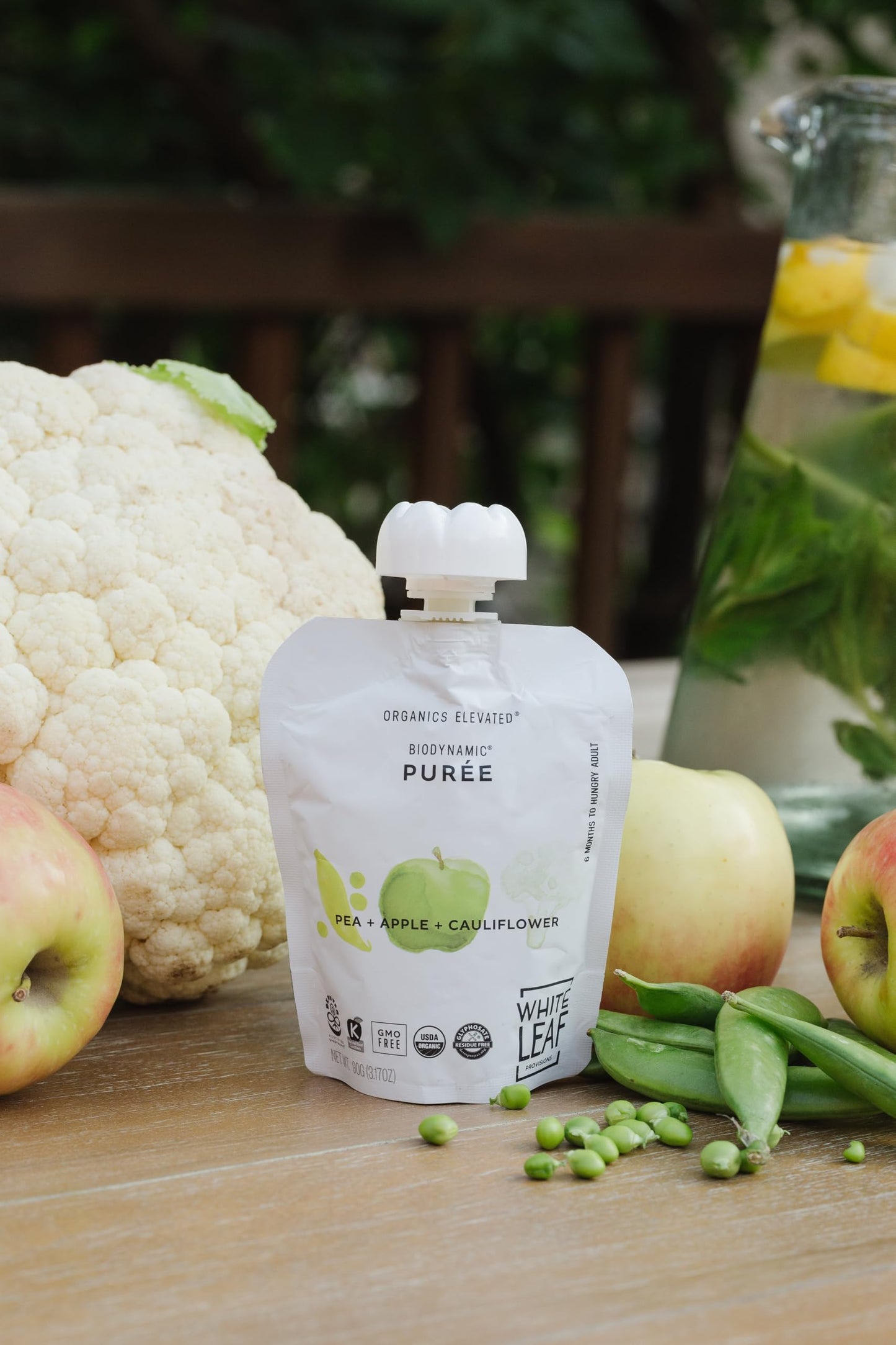 White Leaf Provisions Organic Baby Food Pouches - USDA, GMO & BPA Free Squeezable Toddler Snacks - 24 x 90 grams (24 Pouches, Pe