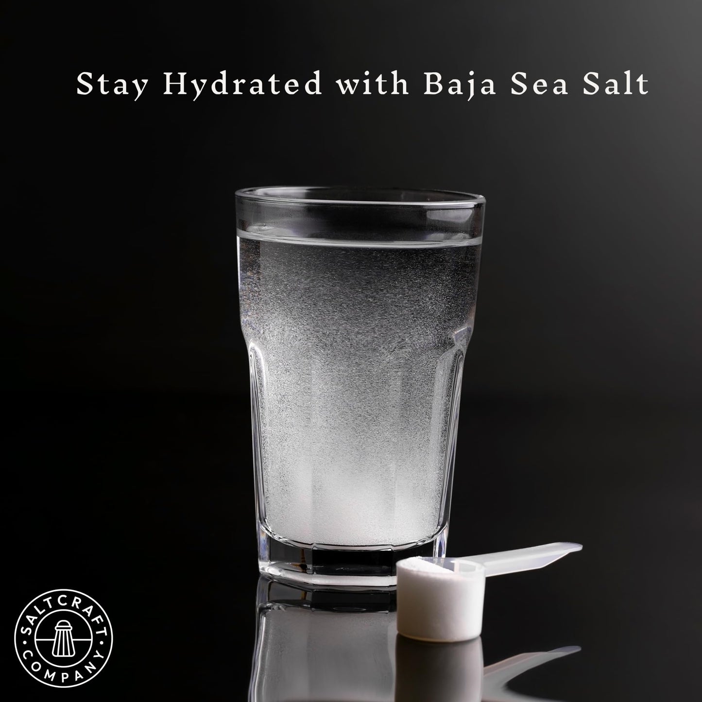 Saltcraft Company - Baja Sea Salt, Natural Grain Crystals, Low Sodium 30%, Kosher Certified & Mineral Salt - 4 Ounce