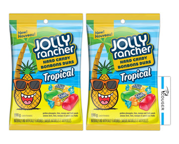 Jolly Rancher Tropical Hard Candy, 198G/7 Oz, Imported From Canada (2-Pack) Bundle With Couger Card