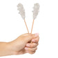 Candy Envy White Cafe Rock Candy Swizzle Sticks - 36 Count - Individually Wrapped