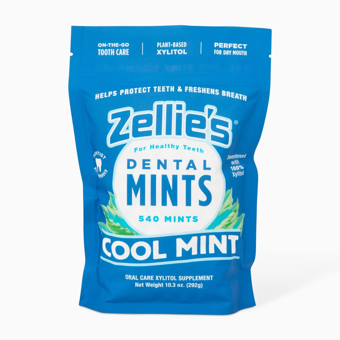 Zellie'S | 100% Xylitol Sugar Free Breath Mints Combo Pack | Includes (1) Cool Mint Breath Mints 250 Count & (1) Cool Mint Breat