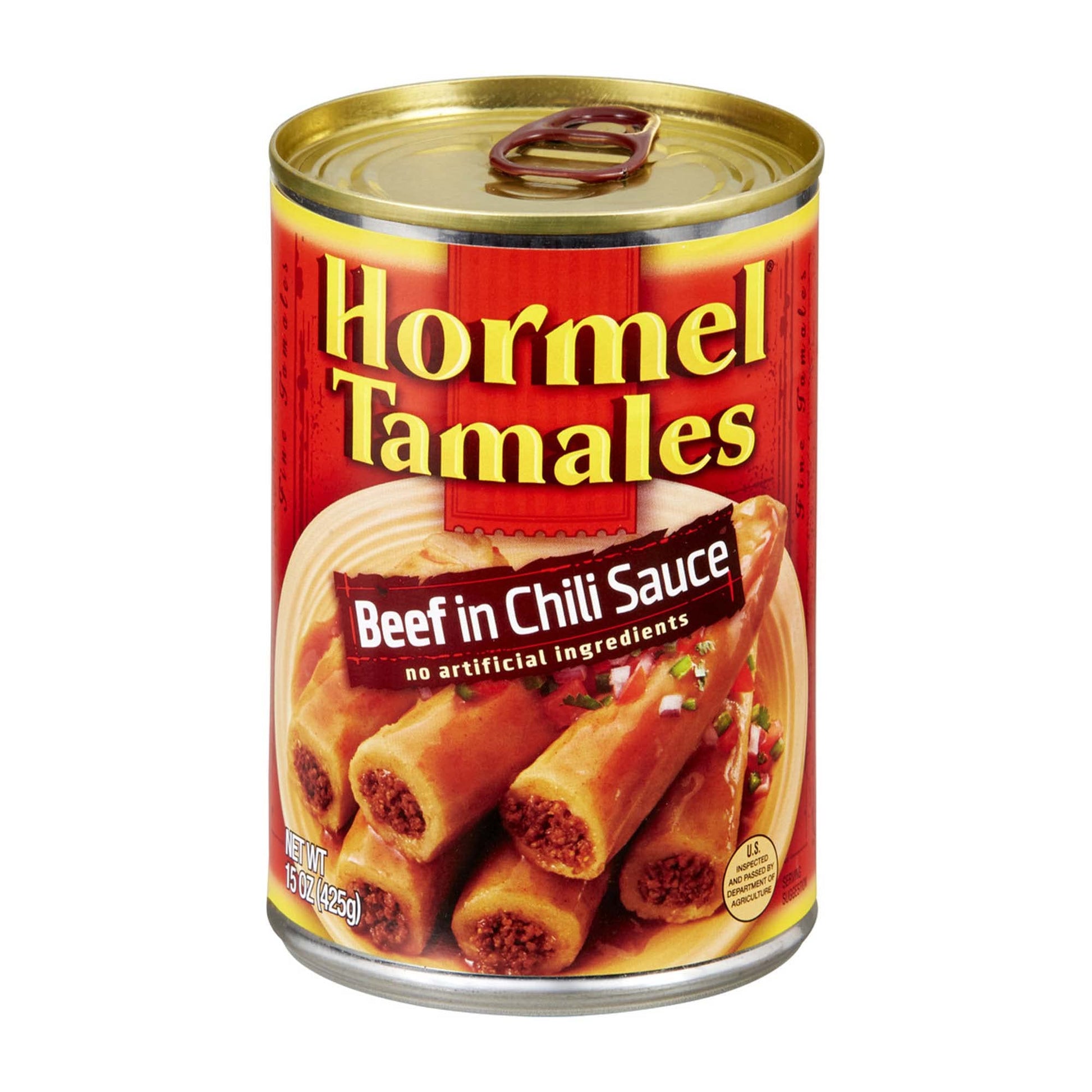 Hormel Beef Tamales, Canned Tamales, 15 Ounce (Pack of 4), Model 00213401