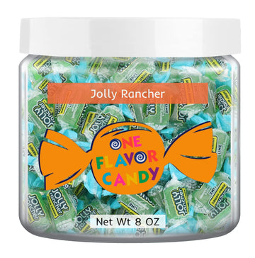 Jolly Rancher World'S Best Flavored Fruit Hard Candy Bulk Candies In Jar Tasty Yummy Perfectly Delicious Time (Lime, 8Oz)