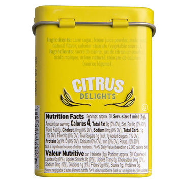 Citrus Delights Meyer Lemon Candy | Natural Ingredients, No Artificial Colors Or Flavors | Kosher Certified, Vegan, Gluten Free