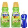 International-Delight Liquid Coffee Creamer.- Two (2) 32 fl oz Bottles of Smooth & Creamy Delightful Coffee Creamer and Candy Fr