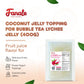 Fanale Coconut Jelly Topping nata de coco for Bubble Tea 400 g | Lychee Jelly | for Boba Tea  Smoothies  Slushes  Desserts 400g