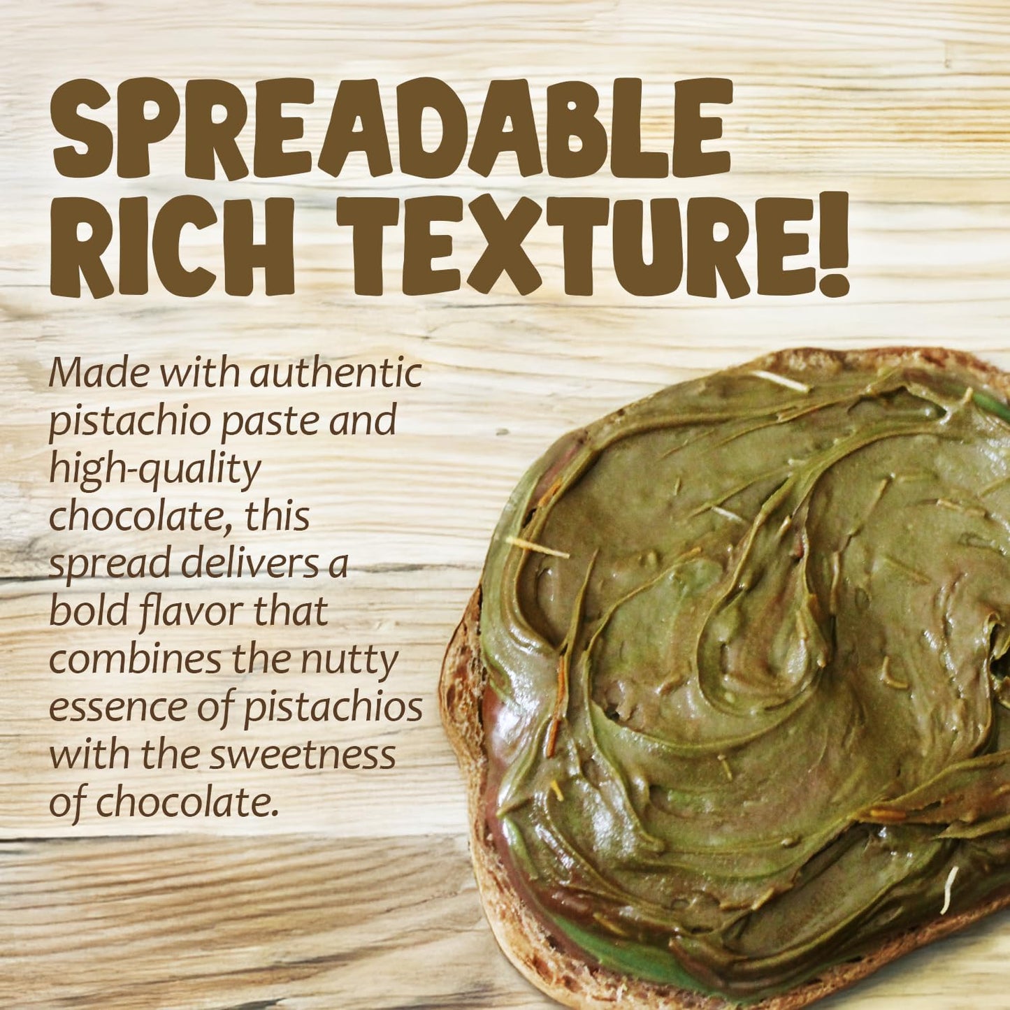 Dubai Spreadable Chocolate- enhanced Pistachio Spread with Roasted Phyllo  Gourmet Breakfast Chocolate  Crunchy Dubai Chocolate Filling