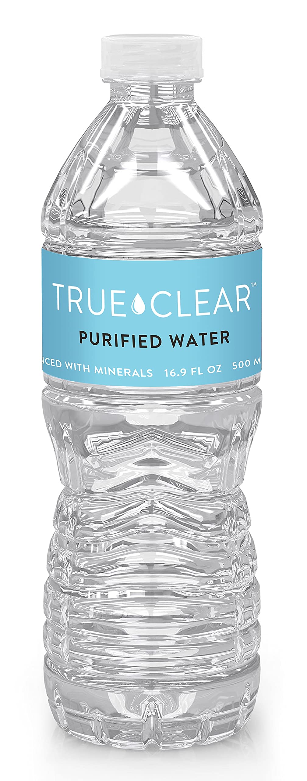 True Clear Purified Bottled Water, Bpa Free Water Bottles, Easy To Carry (16.9 Oz Per Bottle, 24 Bottles Per Carton)