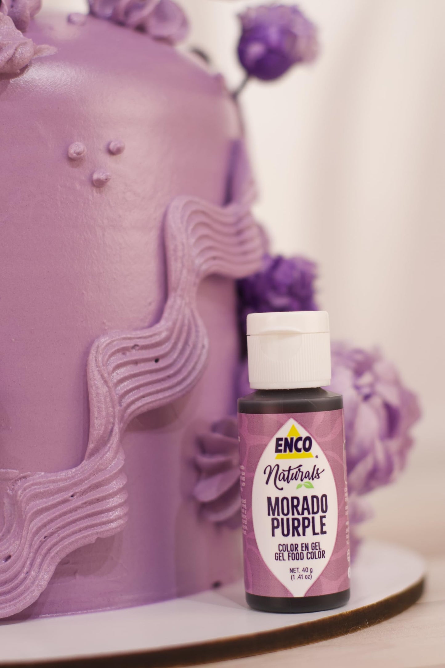 Enco Naturals Food Coloring Gel Purple 1.41 Oz (40G) Concentrated