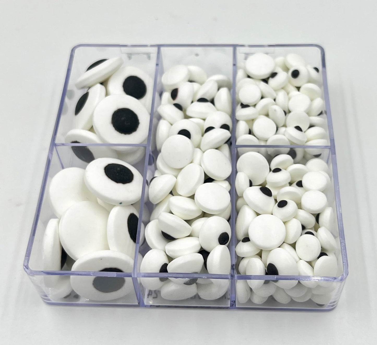 Sentovac Candy Eyes For Decorating | Edible Candy Eyeballs Sprinkles For Halloween | Cake And Cupcake Topper Decorations | 1 Box 2.82Oz Big Small Mini (1.8Cm 1Cm 7Mm) Edible Eyes