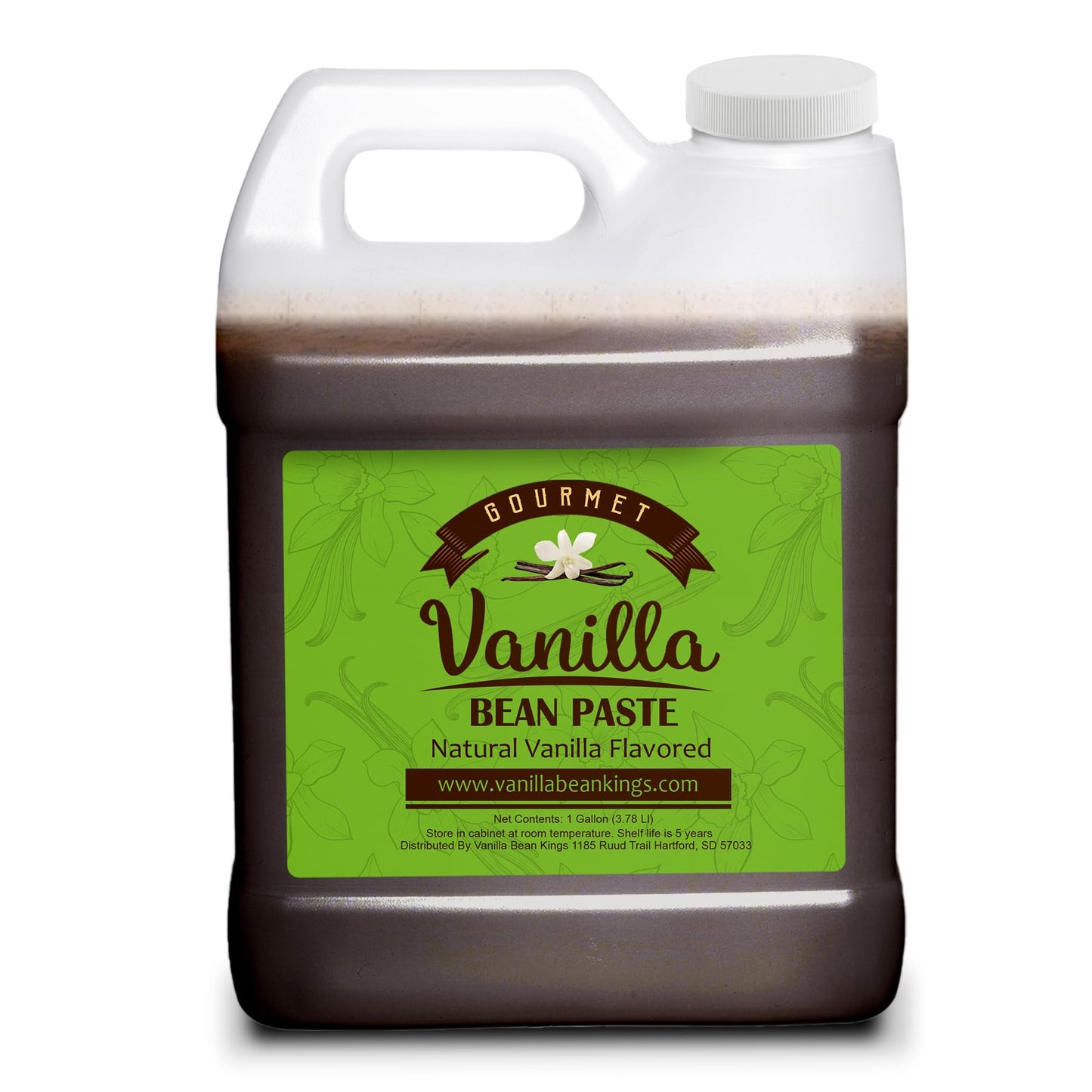 Vanilla Bean Kings Vanilla Bean Paste - Gourmet Madagascar Bourbon Blend - 128 Fl Oz - Brown