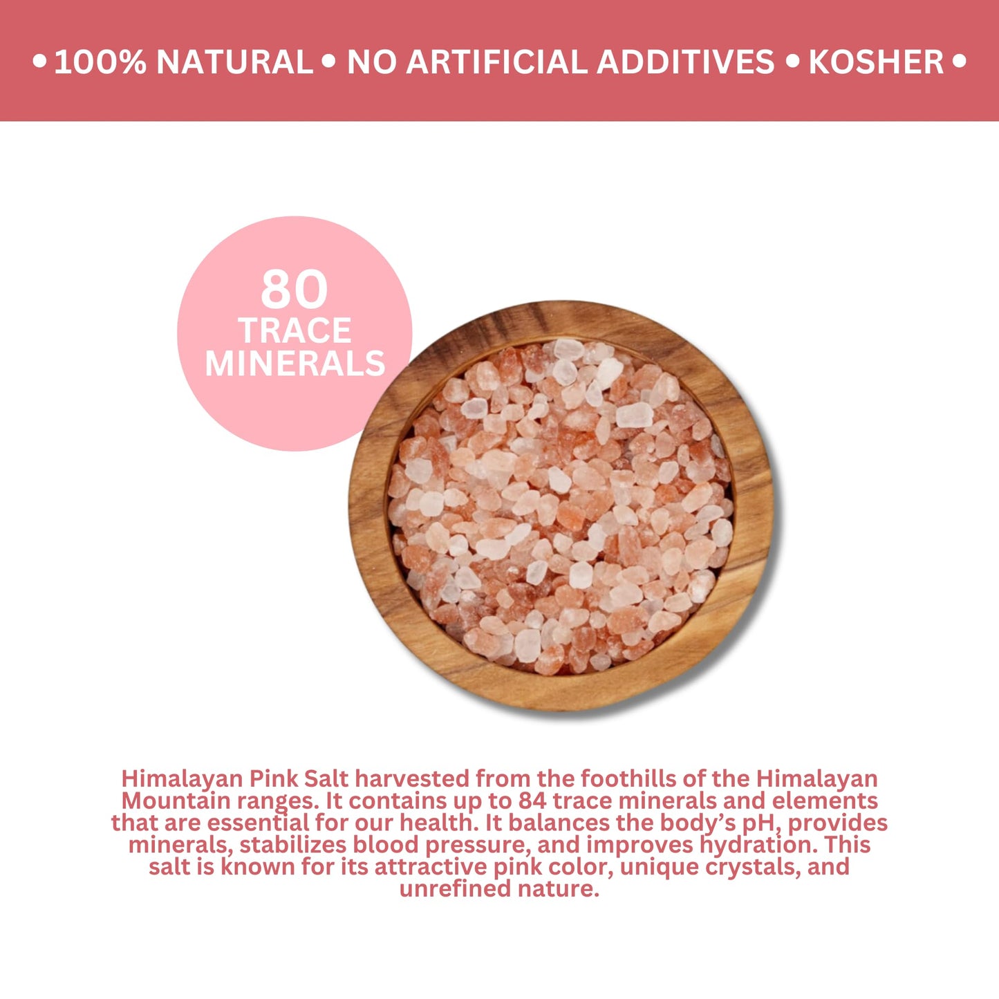 Rock The Food  Pink Himalayan Salt Bulk 2.2 Lb. Bag  Coarse Grain Salt  Suitable As Table Salt In Grinders Or Spice Jars