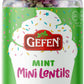 Gefen Mint Candy Coated Chocolate Lentils, 10oz | Mini Chocolate Lentils for Baking and Decorating | Corn Free | Dairy Free | Ko