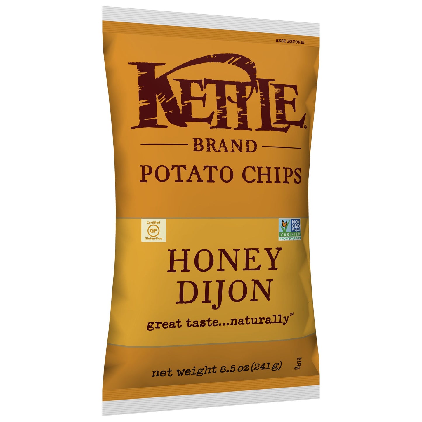 Kettle Brand Potato Chips, Honey Dijon, 8.5 Ounce Bags (Pack Of 12)