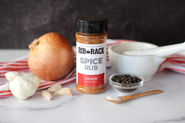 Rib Rack Dry Spice Rub - Cajun, 5.5 oz. - Meat Seasoning for BBQ, Grill, Smoker - All Natural Ingredients (Packaging May Vary)