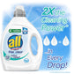 All Laundry Detergent Liquid, Free Clear For Sensitive Skin, Odor Relief, Unscented And Hypoallergenic, 2X Concentrated, 90 Load