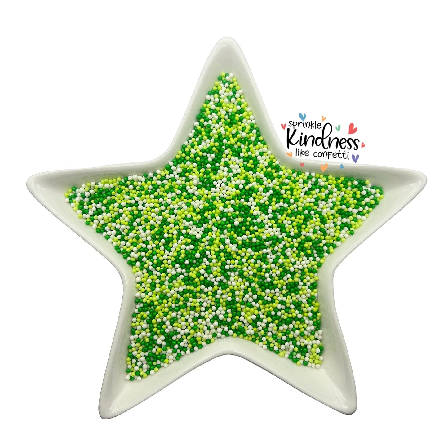 Se Si&Moos St Patrick'S Day Nonpareils Sprinkles Green And White Sprinkles White Green Sugar Pearls St Patrick'S Day Cupcake Top