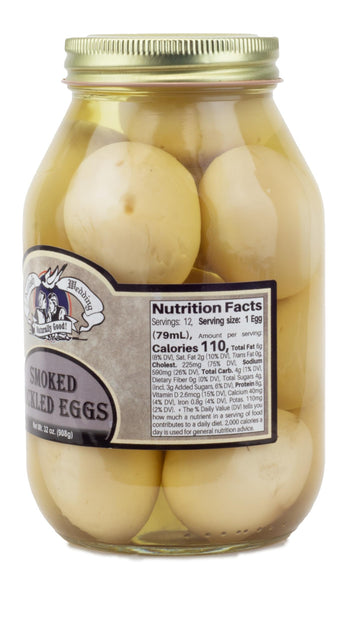 Amish Wedding Smoked Pickled Eggs, 32 Oz, Ready to Eat, USA Made, 2 Pound Pack